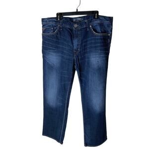Silver Jeans Grayson Heritage Men's Size 40X32 Whiskers Dark Wash Bootcut Denim
